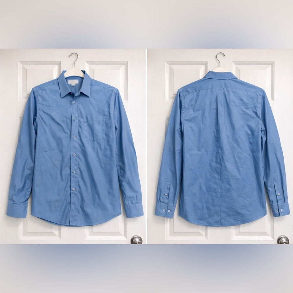 Kenneth Cole Light Blue Dress Shirt neck 17, XL